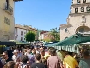 Vista del mercado de Cangas de Onís